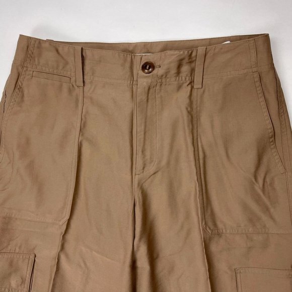 Vince Wide Leg Cargo Trouser Women‎ 12 EUC Pockets Lightweight Pants Zip Closure - Picture 5 of 13